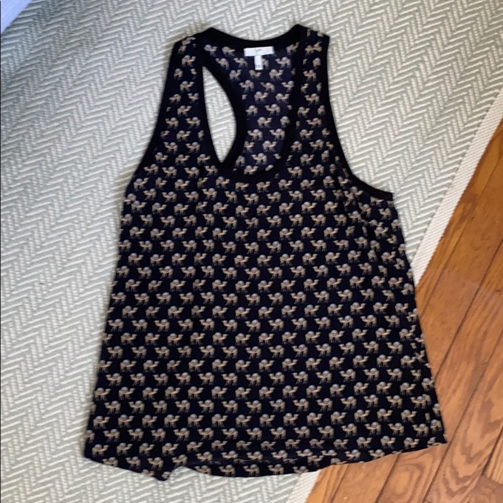 Joie - Silk Black Racerback tank - size Small